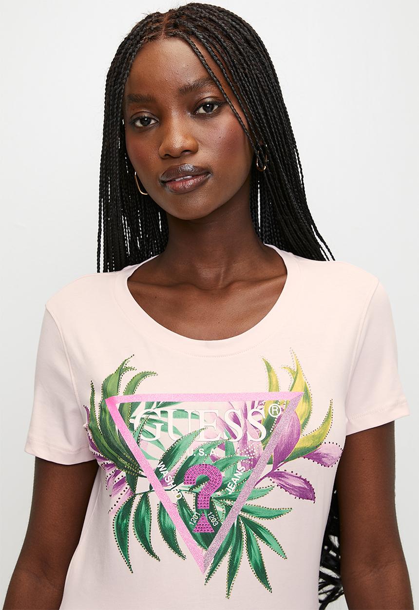 GUESS - Cn Ss Leaf Triangle Tee 