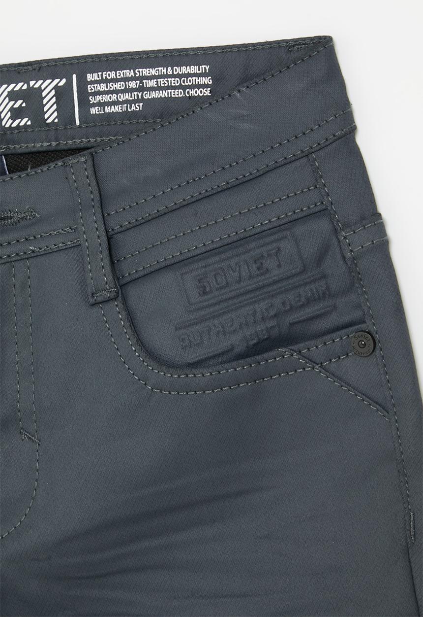 SOVIET - Boys coated denim short - petrol