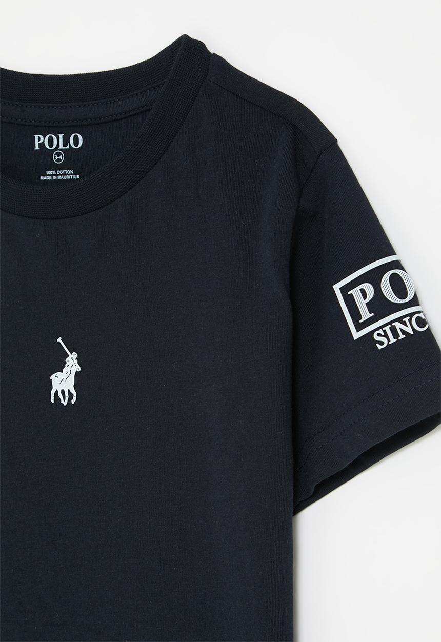 POLO - Boys gary printed short sleeve tee - navy