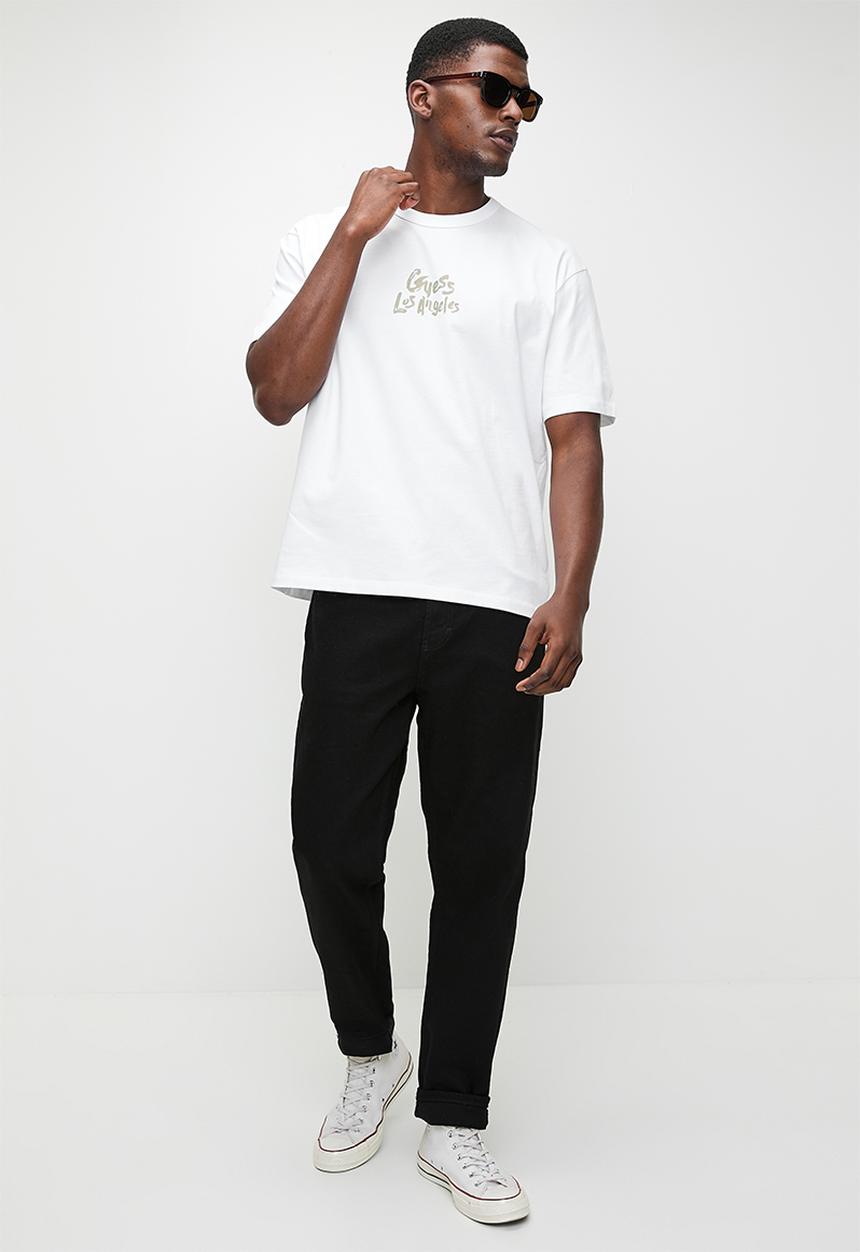 GUESS - Ss Cn Patch At Back Tee - Pure White