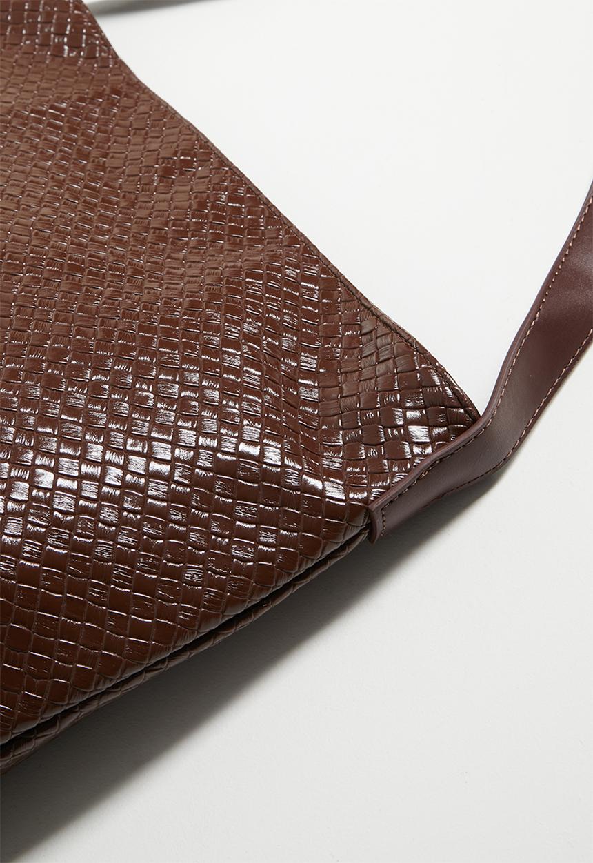 Tessa Design - Lorelei woven tote bag - brown