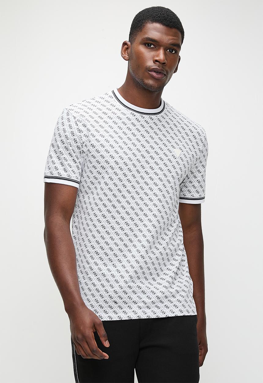 GUESS - Marshall T-Shirt - 4G Aop Salt White