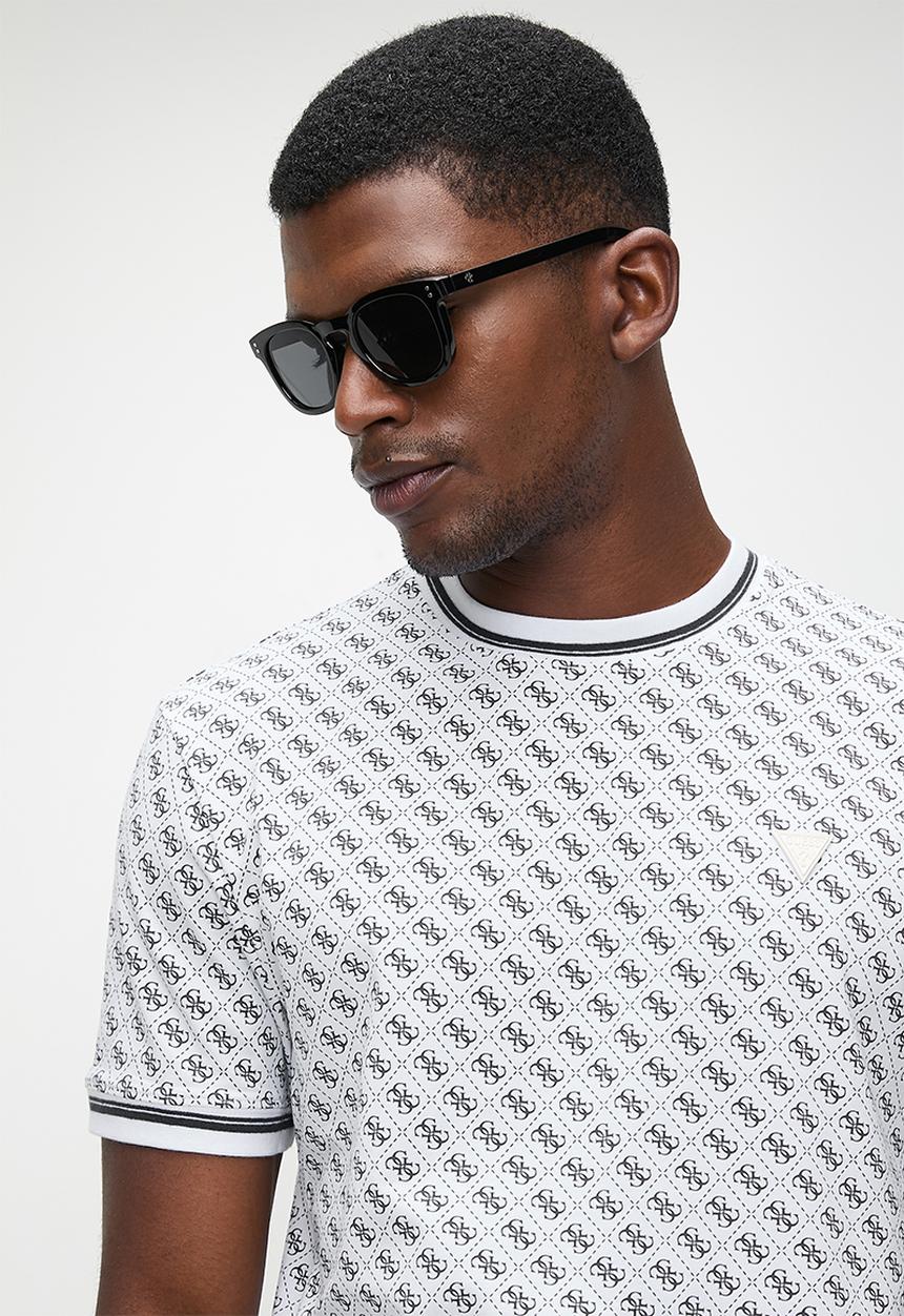GUESS - Marshall T-Shirt - 4G Aop Salt White