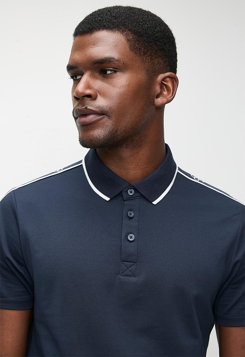 Ss Guess Quattro G Tape Polo - Silk Blue1.