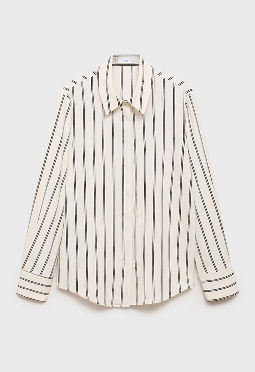 MANGO - Shirt Basic - Light Beige