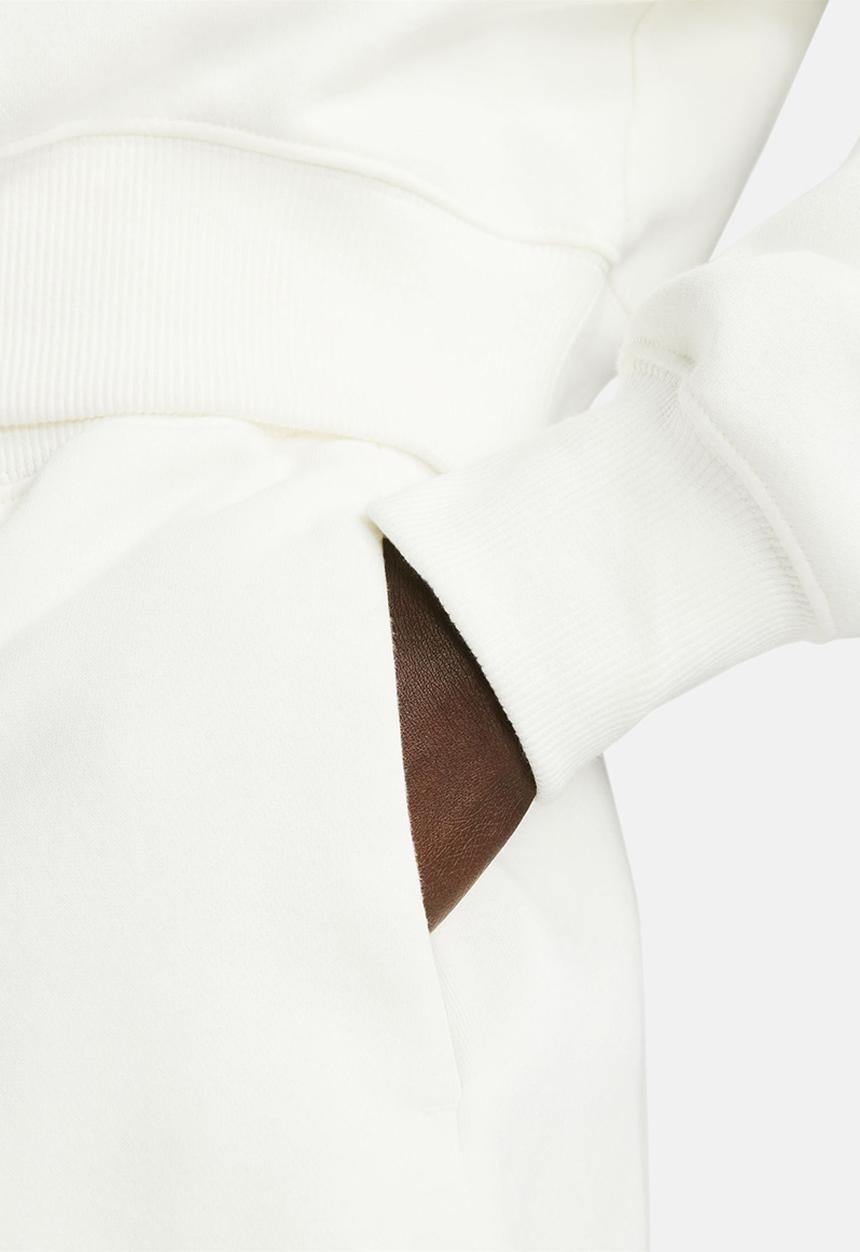 Nike - 1/2-Zip Cropped Sweatshirt - White