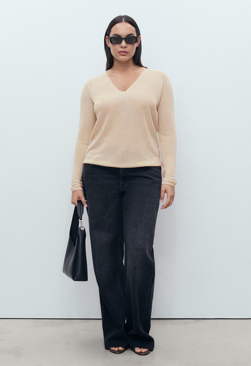 MANGO - Sweater Kling - Gold