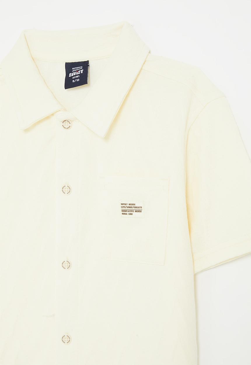 SOVIET - Boys glad neck shirt - winter white