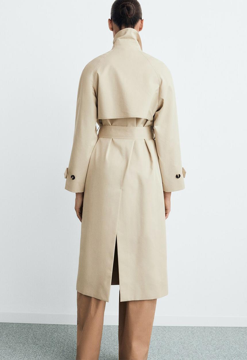 MANGO - Trenchcoat Angela -  Light Beige