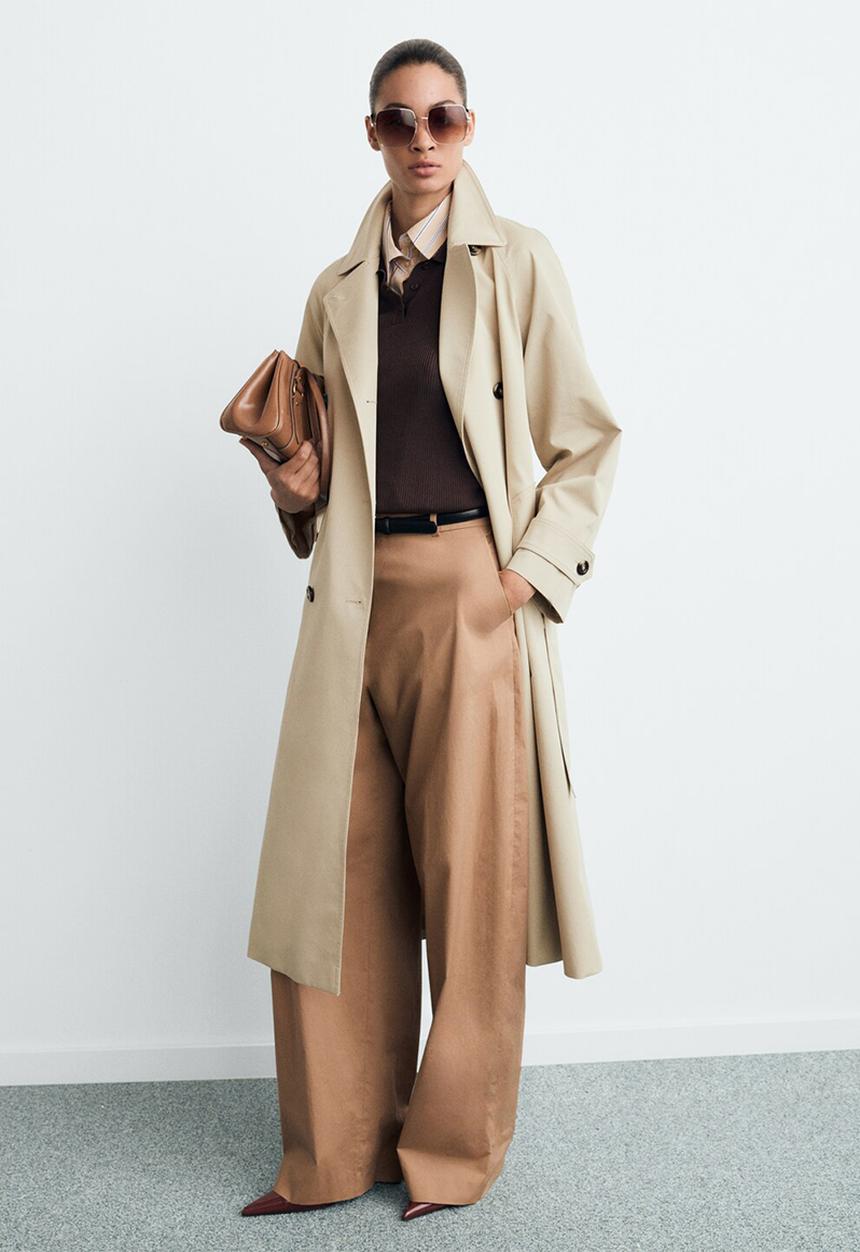 MANGO - Trenchcoat Angela -  Light Beige