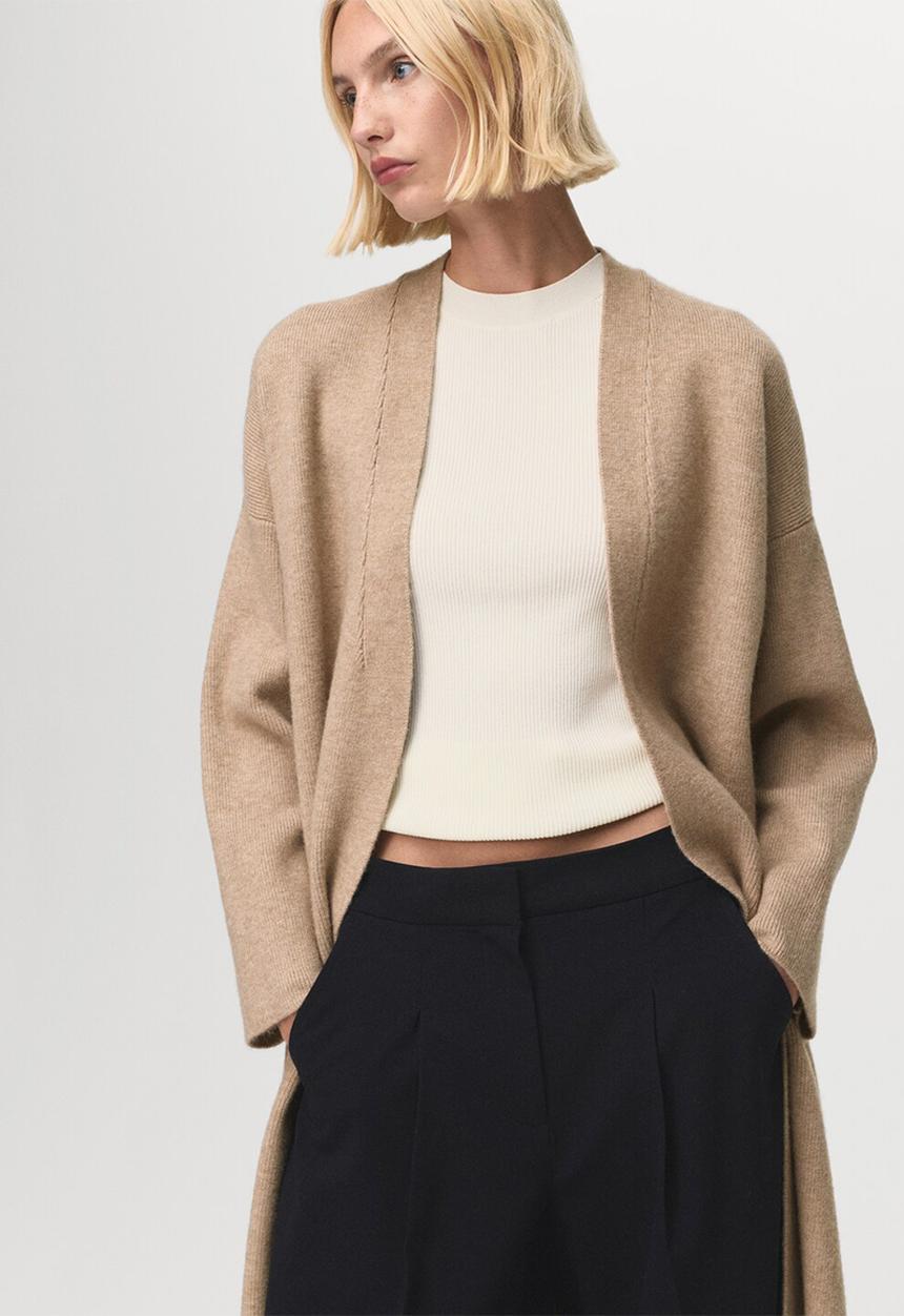 MANGO - Coat Ringon - Light/Pastel Gray