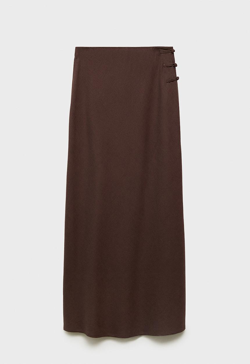 MANGO - Skirt Laguna - Dark Brown