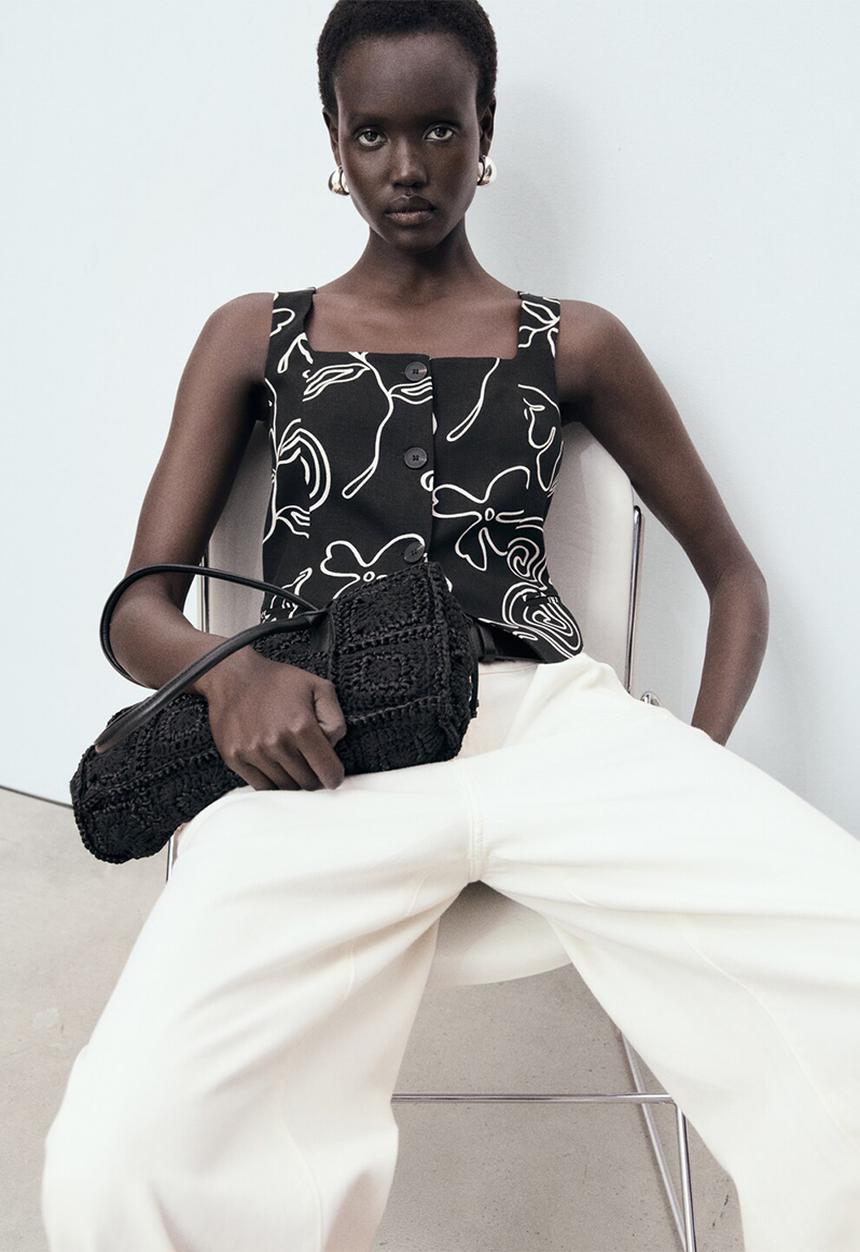 MANGO - Top Liza - Black