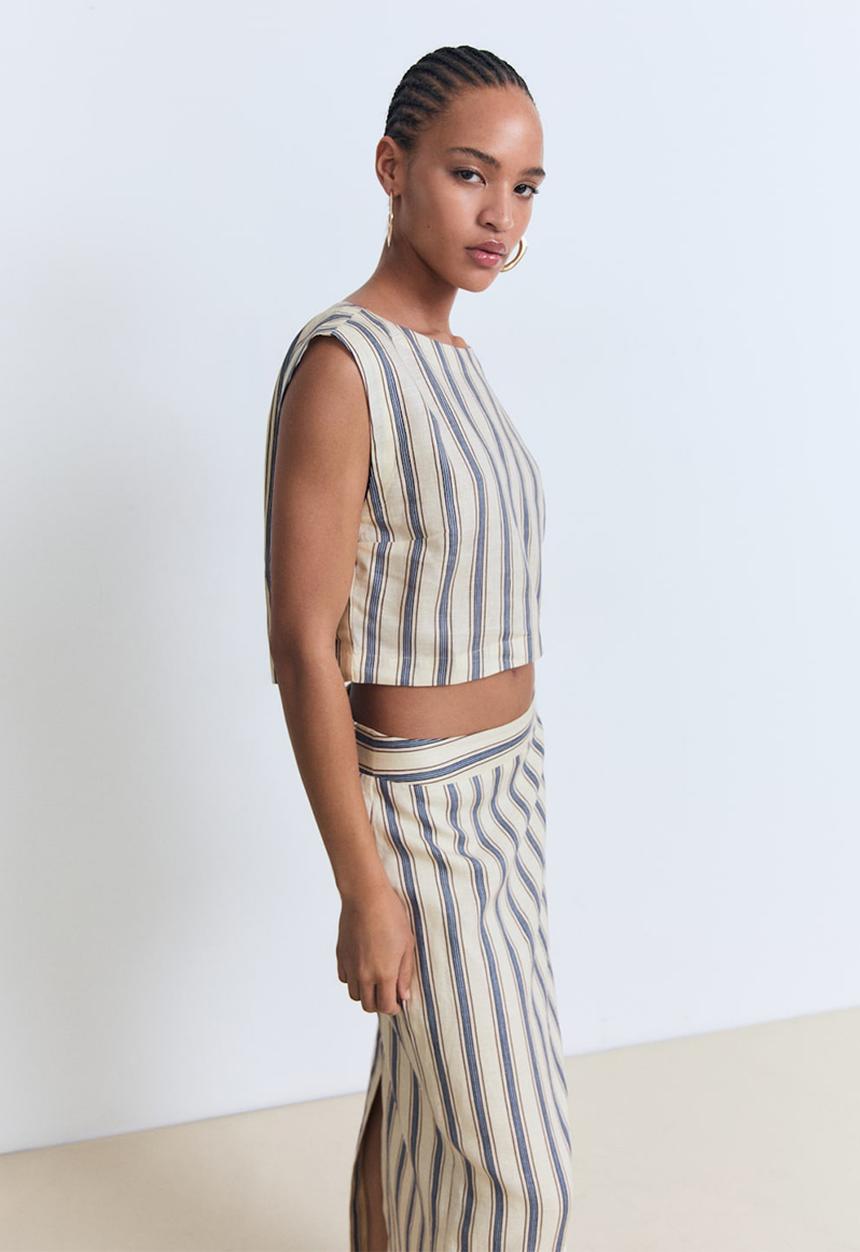 MANGO - Skirt Fred - Light Beige