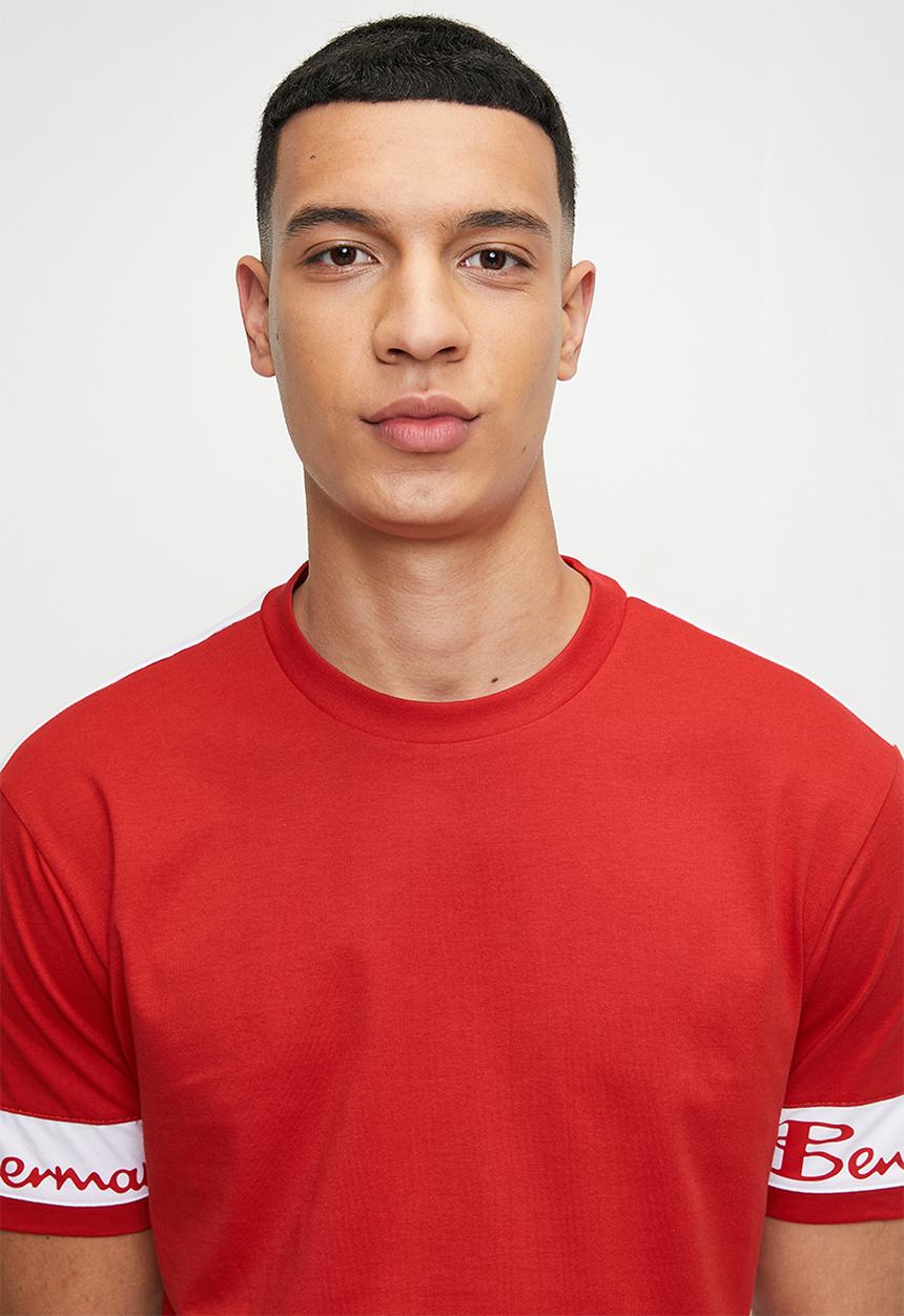 Ben Sherman - Col Block Ben Sherman Tee - Red & White 
