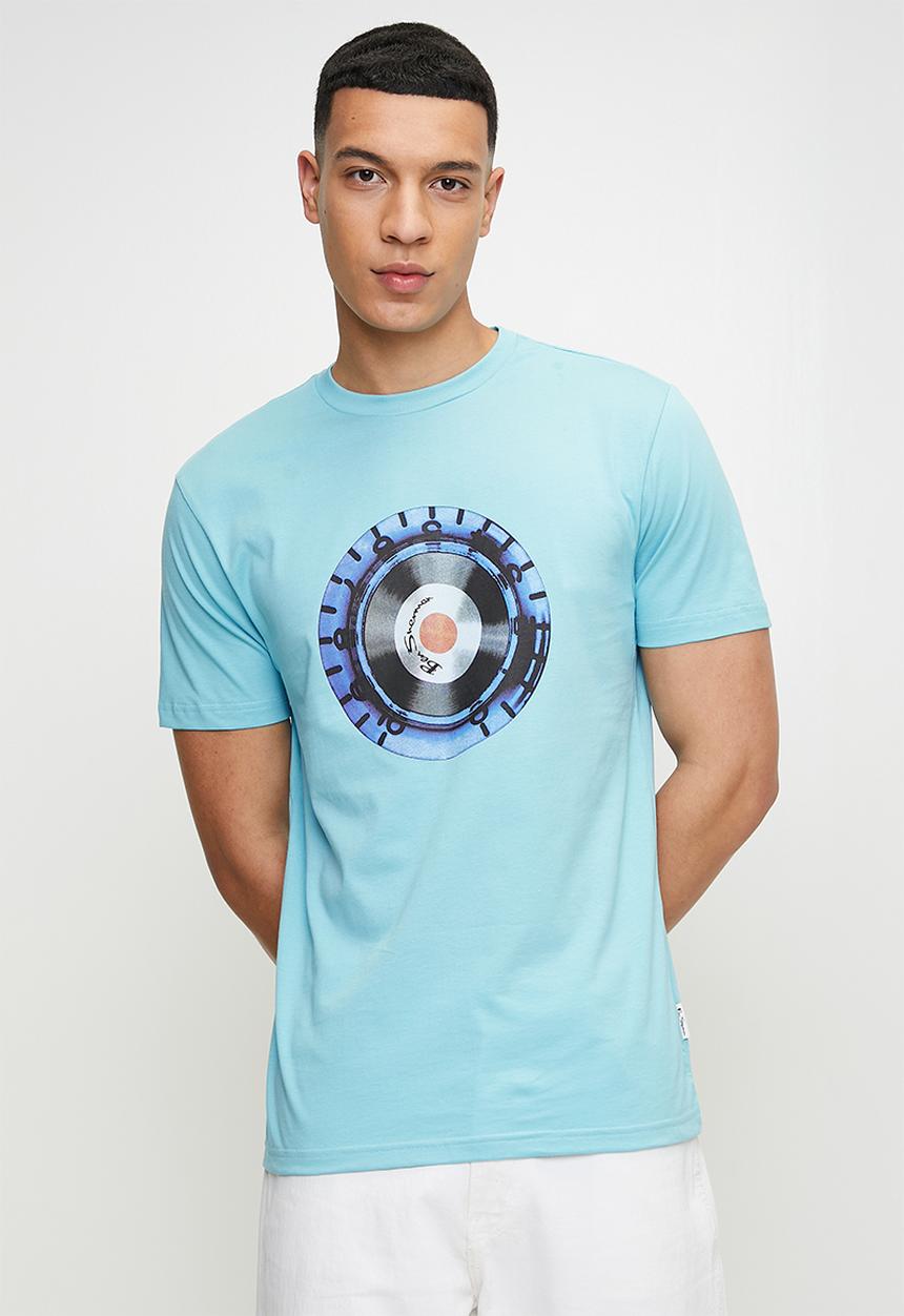 Ben Sherman - Turn It Up Tee Shirt - Retro Blue