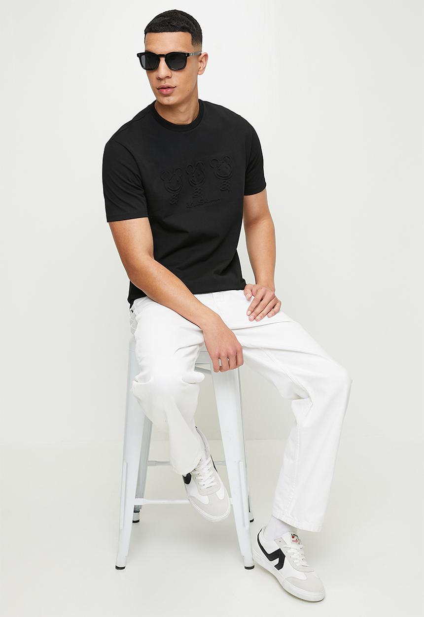 Ben Sherman - Trio Bears Embossed Tee Shirt - Black