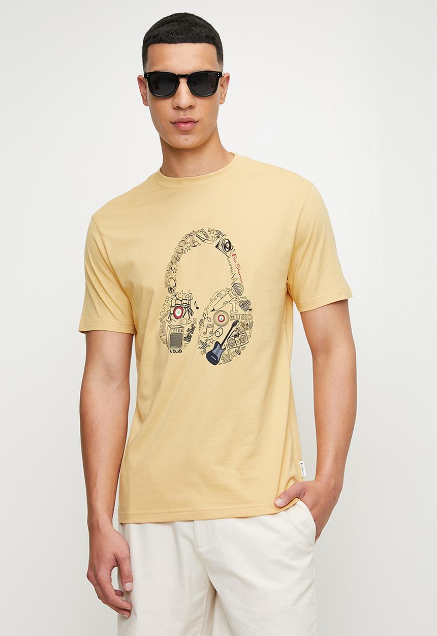 Ben Sherman - Typography Headphones - New Wheat