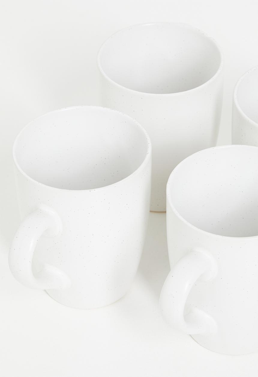 Excellent Houseware - Billy mug set of 4 - White