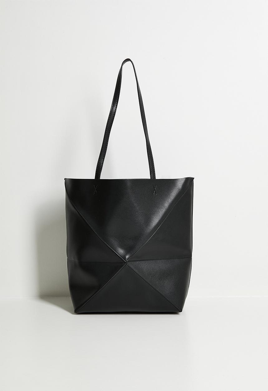Tessa Design - Sabina panelled tote bag-black