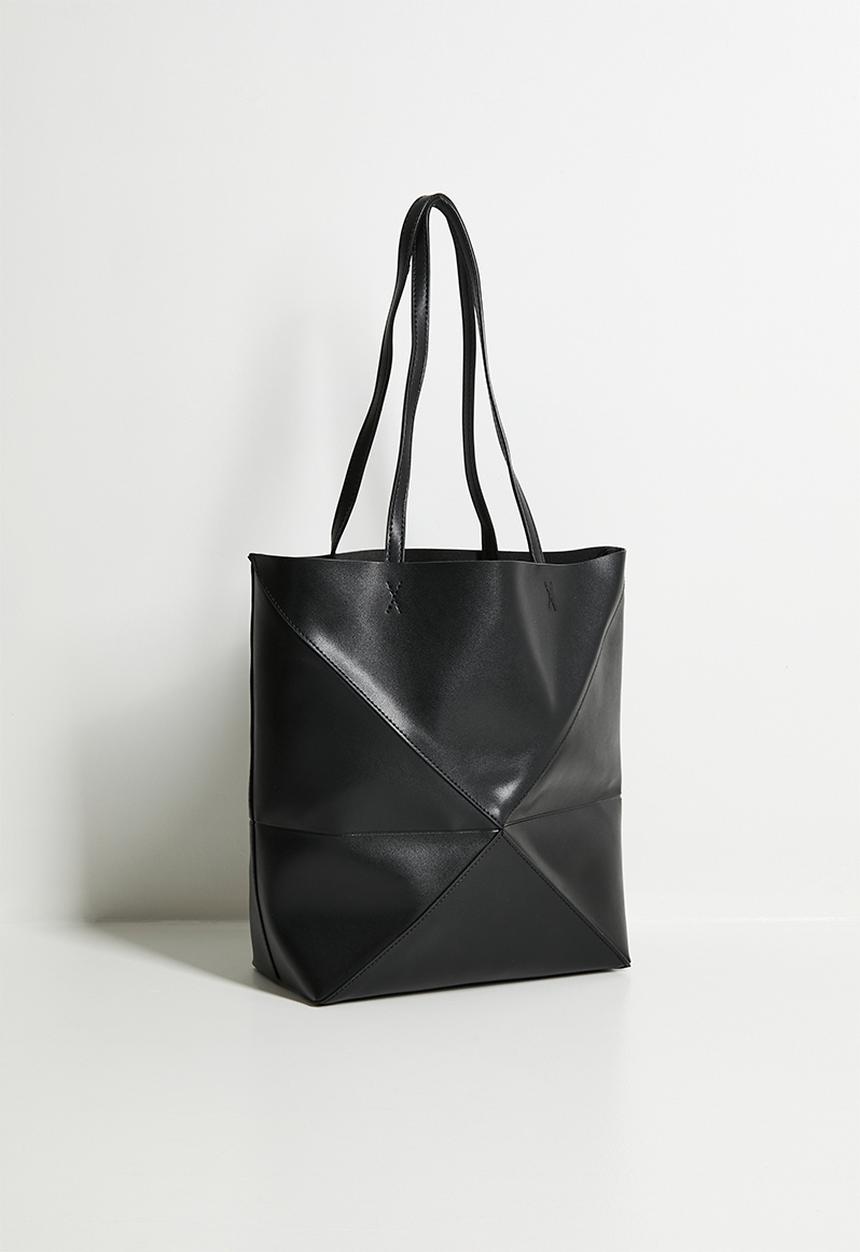 Tessa Design - Sabina panelled tote bag-black