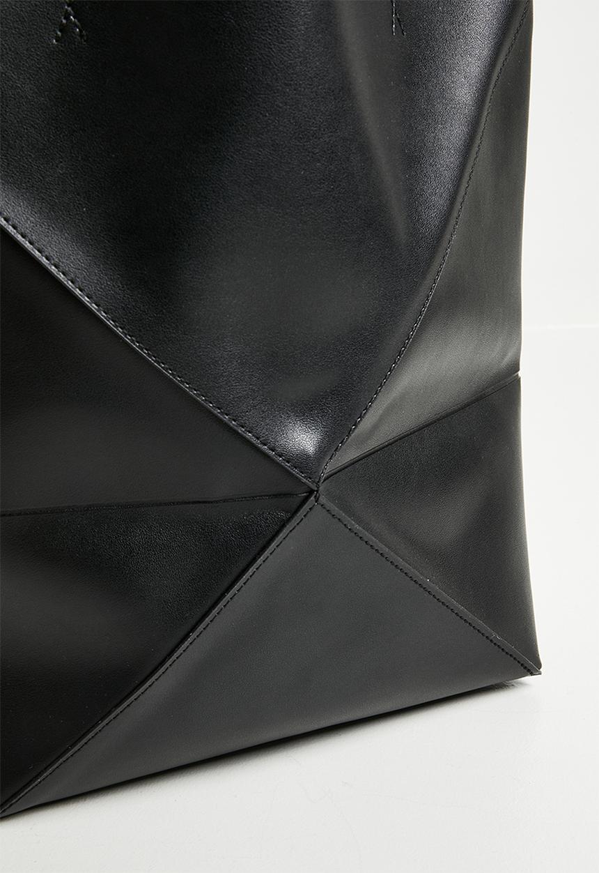 Tessa Design - Sabina panelled tote bag-black