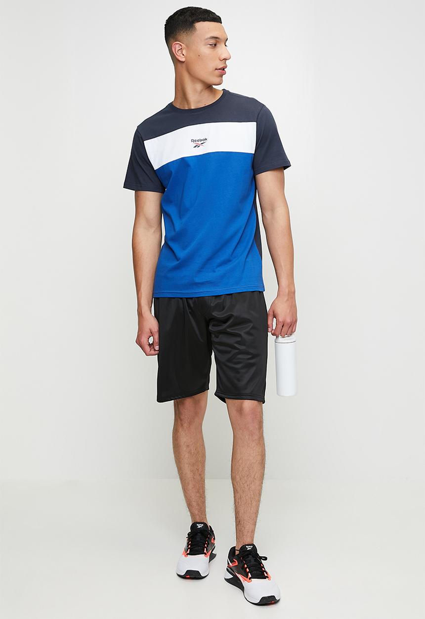 Reebok - Ainsley Crew Neck Colour Block Tee - Vector Navy/White/Vector Blue