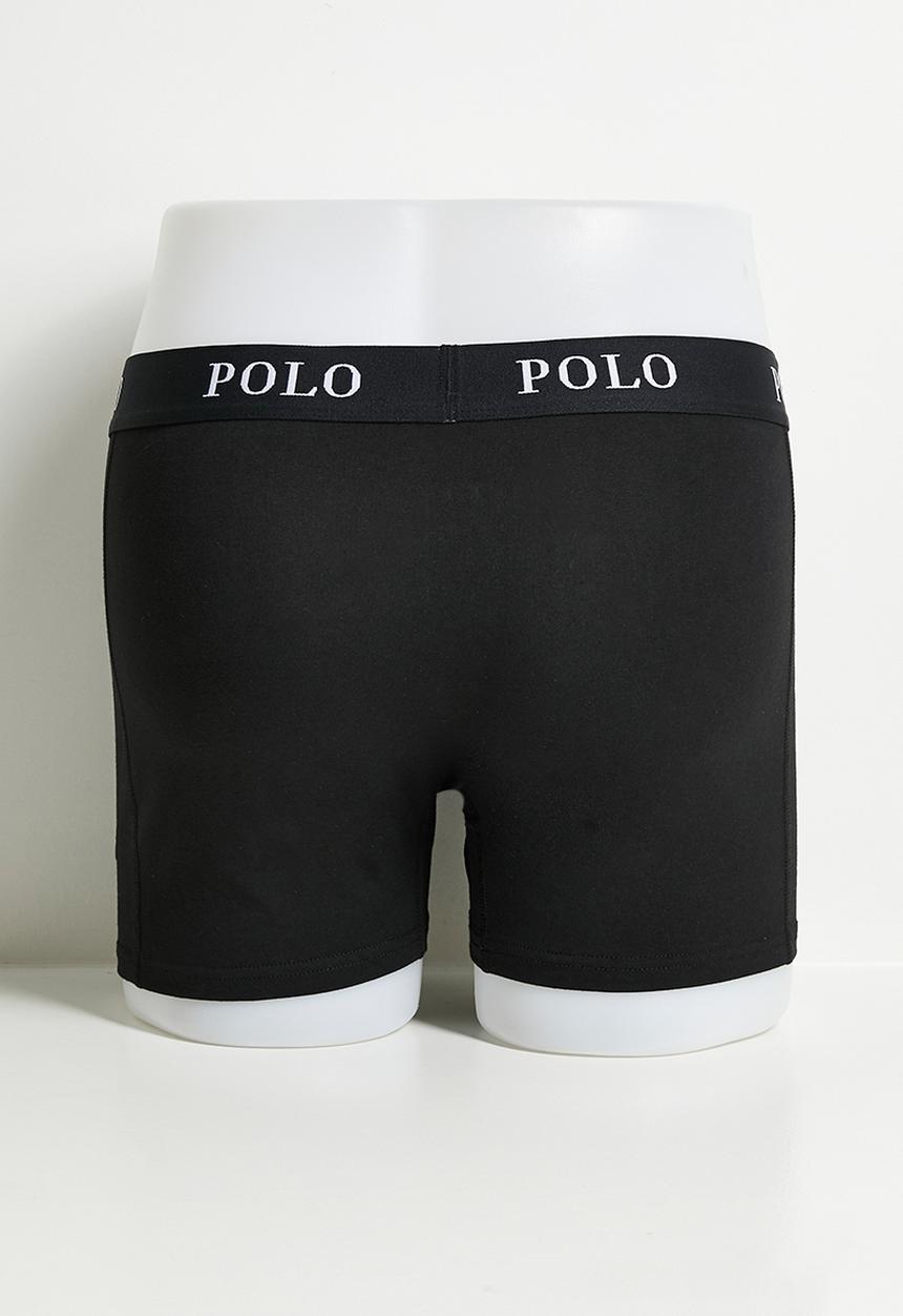 POLO - Men Basic Knit Boxer 3 Pack - Black