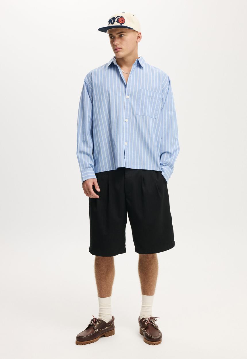 Cotton On - Super Baggy Pleated Short - Black