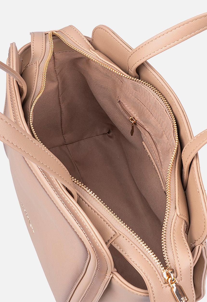 Jo Borkett - JO Borkett Kai top handlebag-Tan