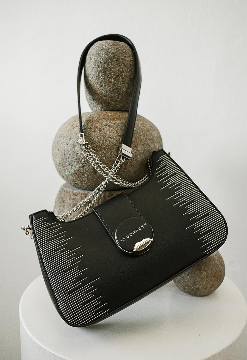 jo handbags ショルダーバッグ Jo Borkett Jade Flapover Sling Handbag – Black – JB221095 | Metro