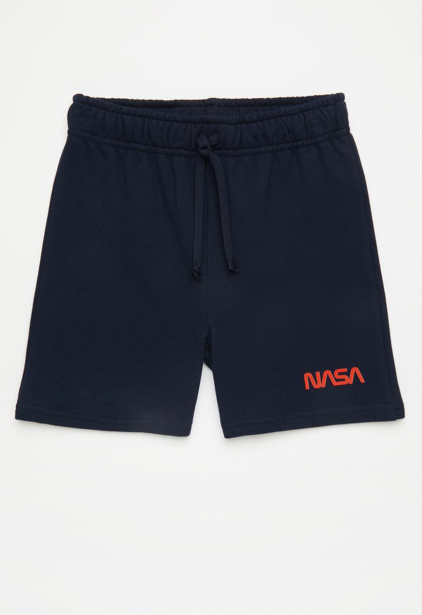Pop Candy - Logo drawstring shorts - navy/nasa