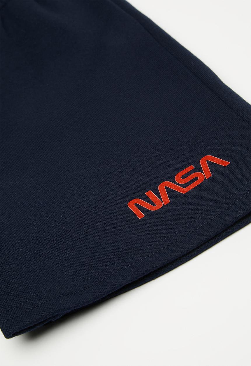 Pop Candy - Logo drawstring shorts - navy/nasa
