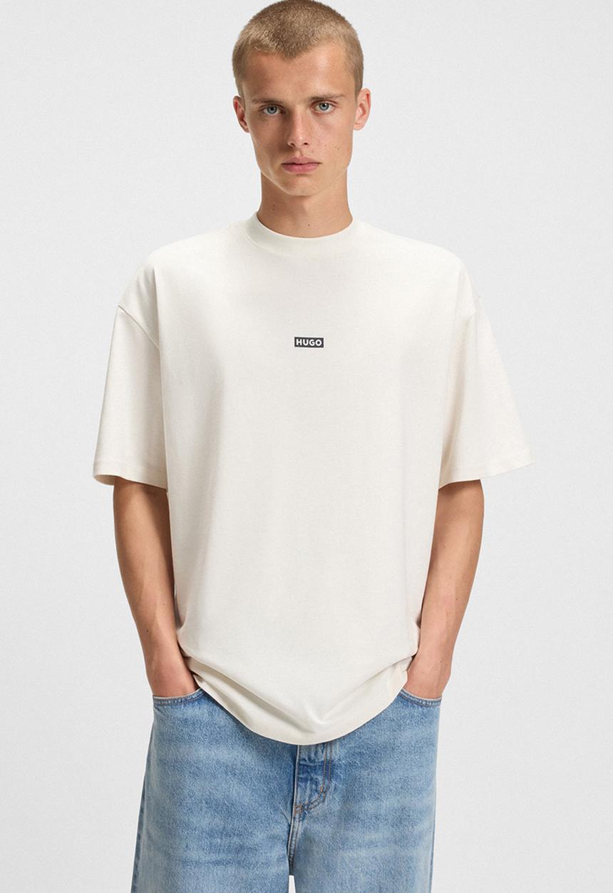 HUGO - Nalono T Shirt - Cream