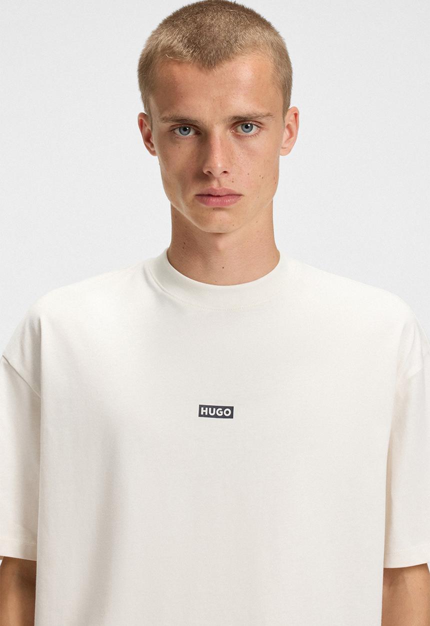 HUGO - Nalono T Shirt - Cream