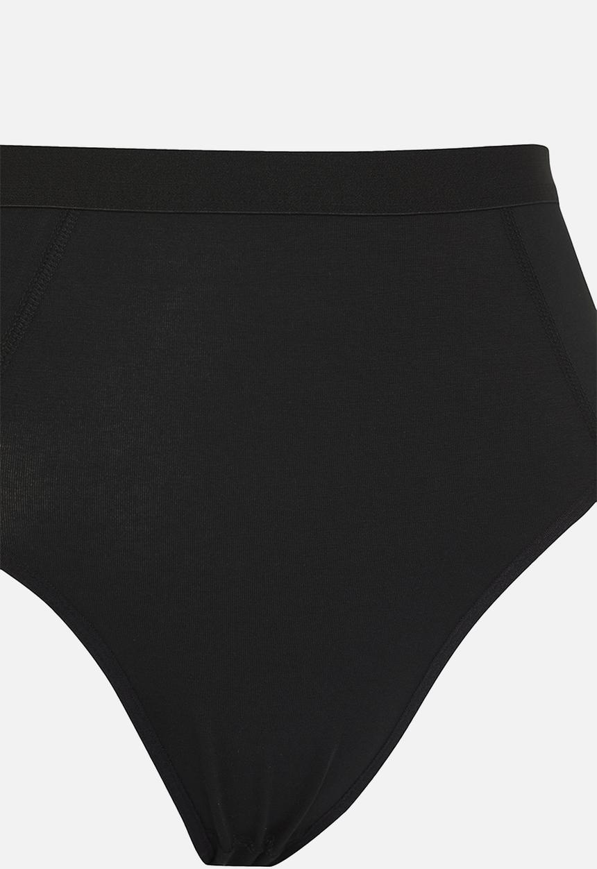 Trendyol - 2 pack high waist shapewear plus size panties - black-skin