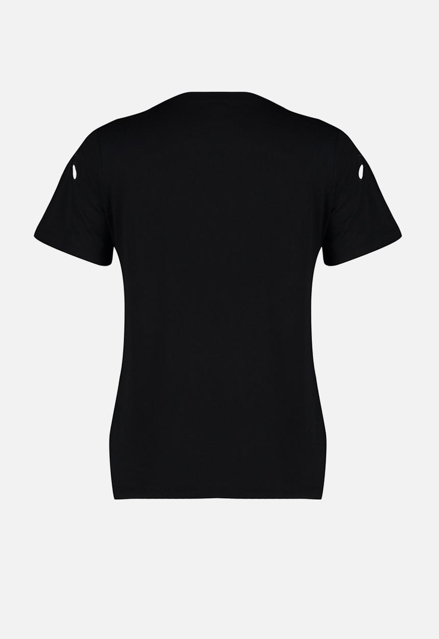 Trendyol - Embroidered pattern knitted T-shirt - black