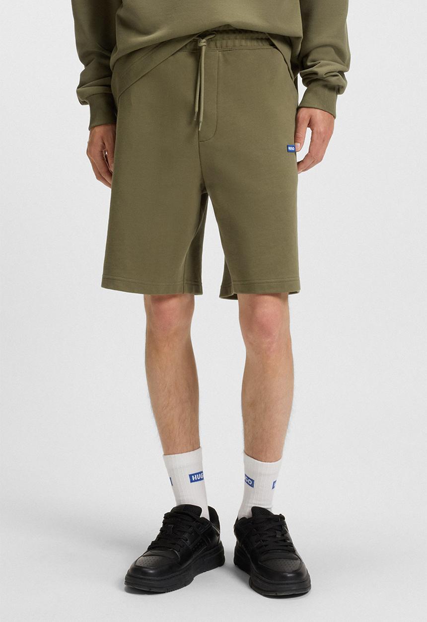 HUGO - Nasensio Jersey Shorts - Khaki