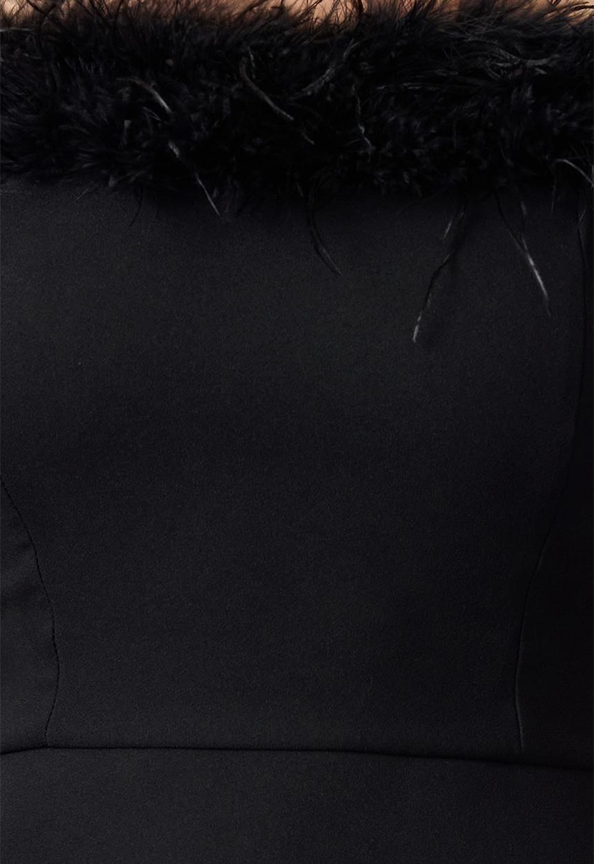 Trendyol - Carmen collar woven stylish blouse - black