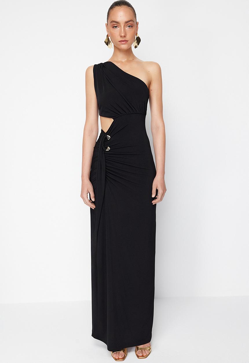 Trendyol - Occassion Cut Out Dress - Black