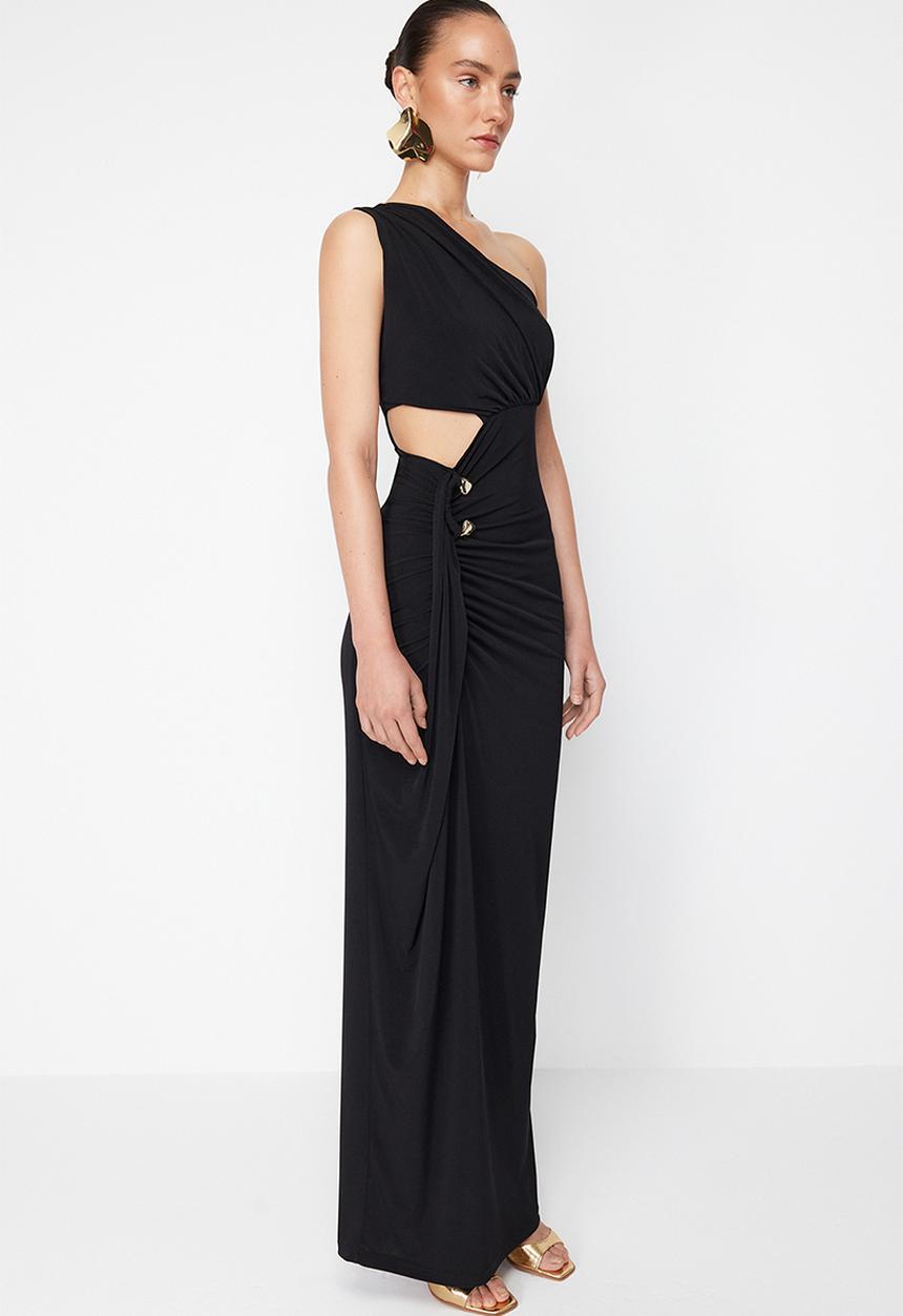 Trendyol - Occassion Cut Out Dress - Black