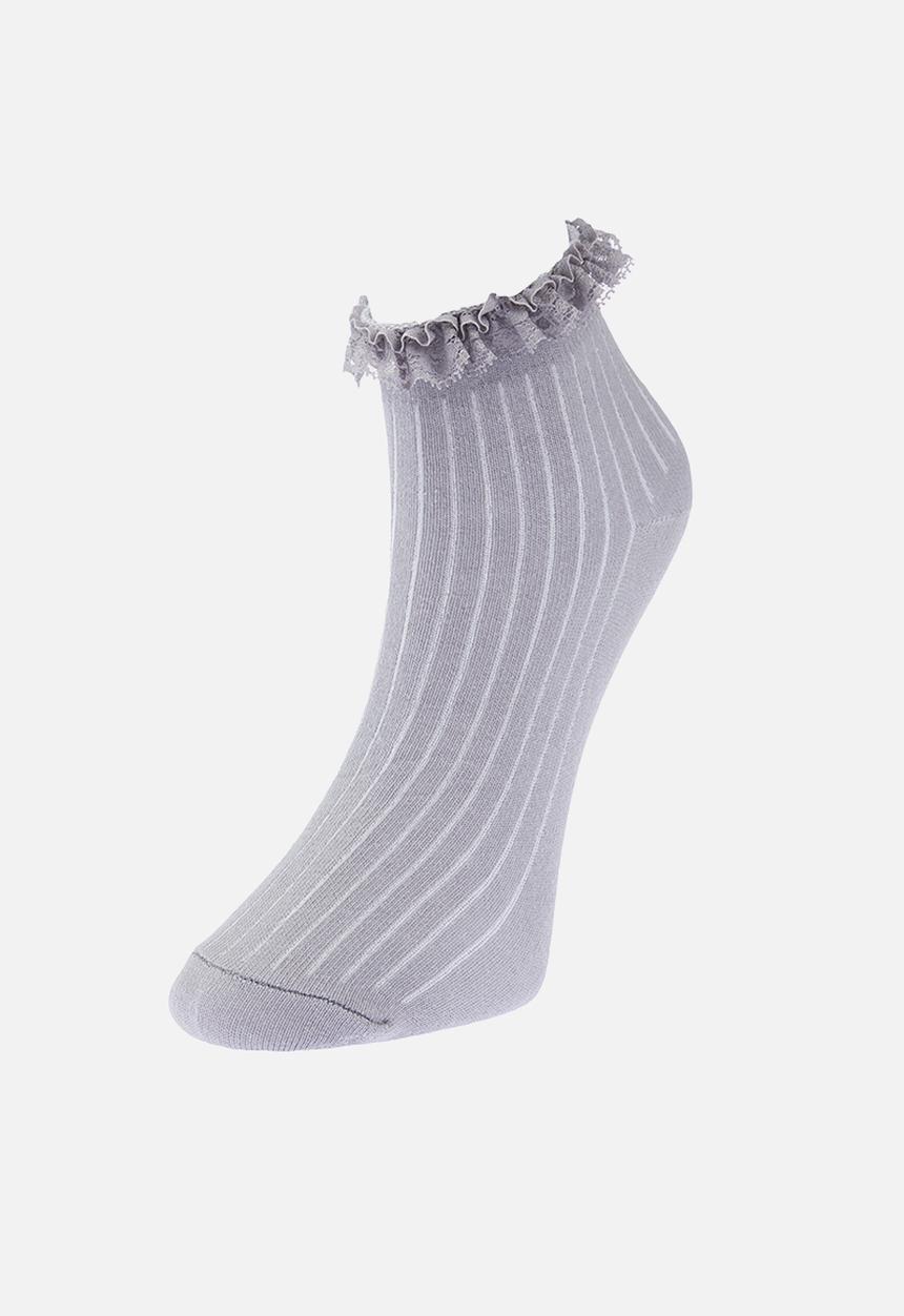 Trendyol - 3-Pack cotton floral lace knitted socks - multi