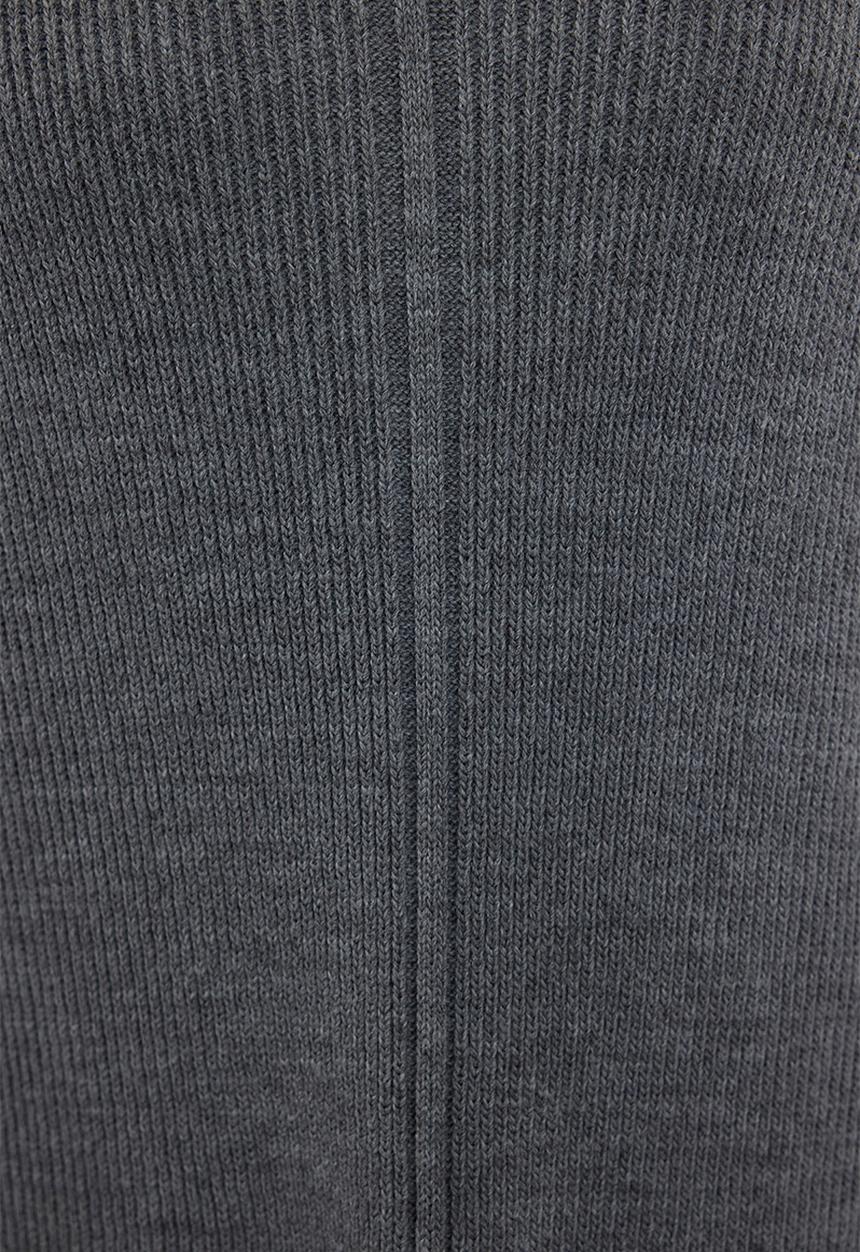 Trendyol - Gilet midi length knit dress - anthracite