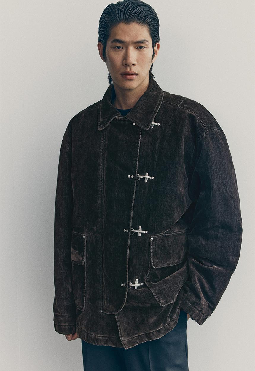H&M - H&M Atelier: Brushed twill workwear jacket - brown