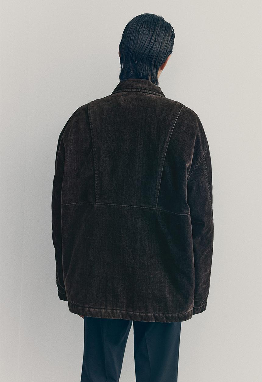 H&M - H&M Atelier: Brushed twill workwear jacket - brown