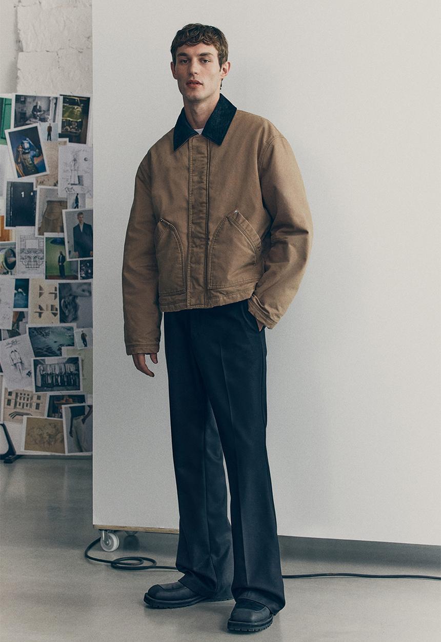 H&M - H&M Atelier: Wool-blend bootcut trousers - black