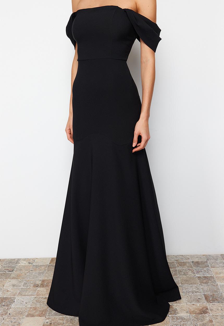 Trendyol - Woven Elegant Evening Dress - Black