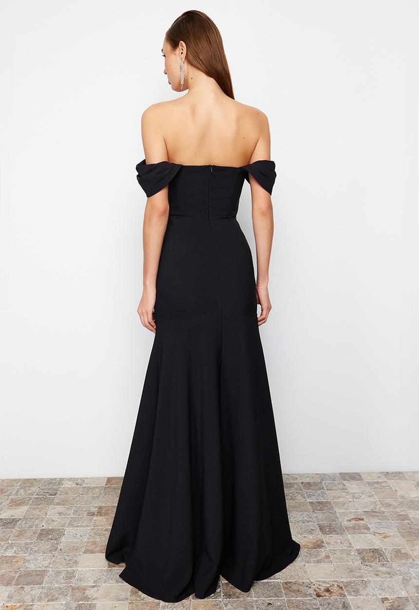 Trendyol - Woven Elegant Evening Dress - Black