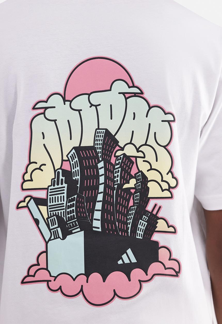 adidas Performance - M 90s CITY T - white