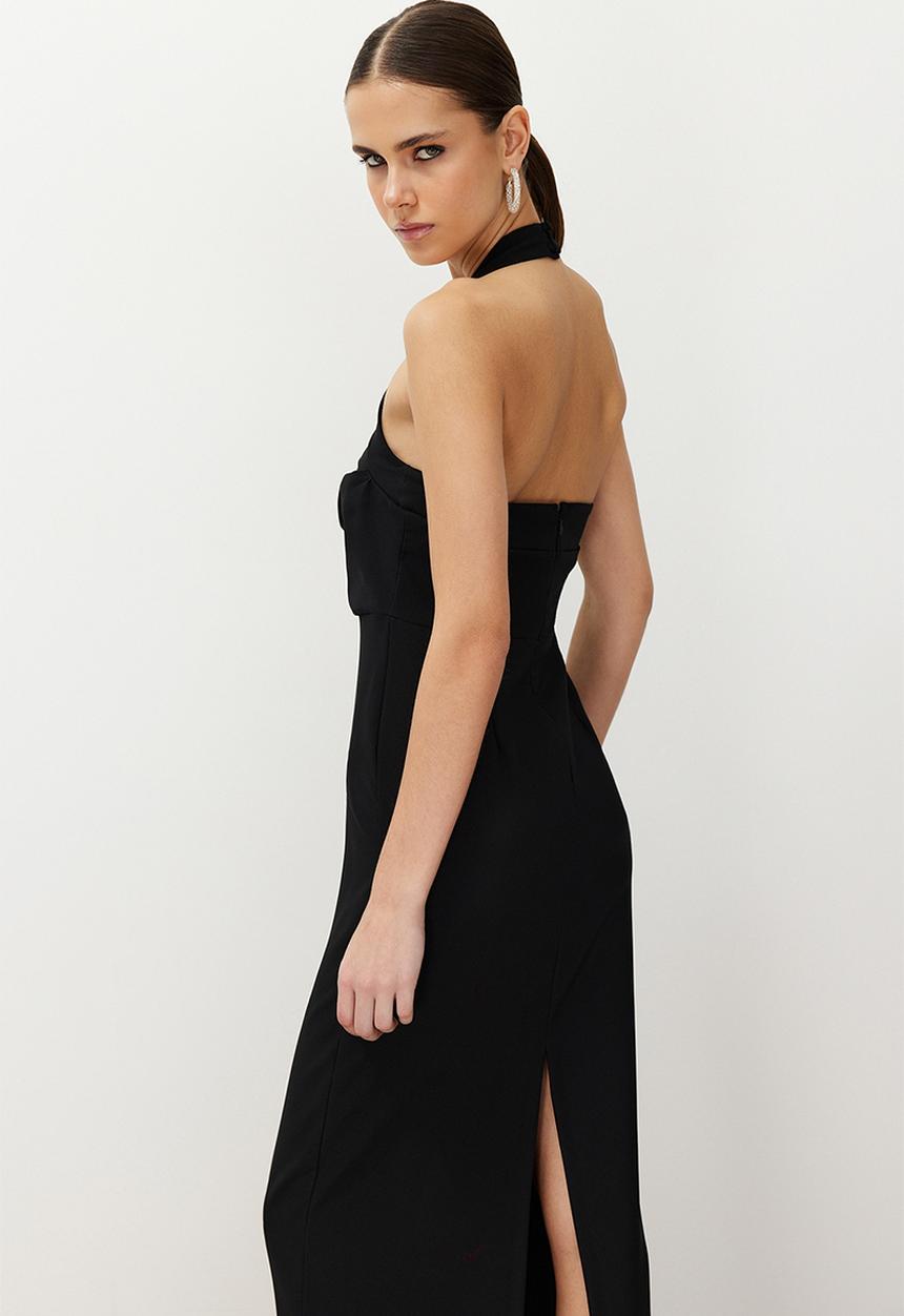 black dress with white piping Day – Vintage Couture Wholesale Light Apricot Elegant COTTON STRIPE Size:US 16 W